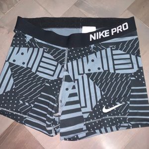 NIKE PRO DRI FIT biker shorts; lightly worn